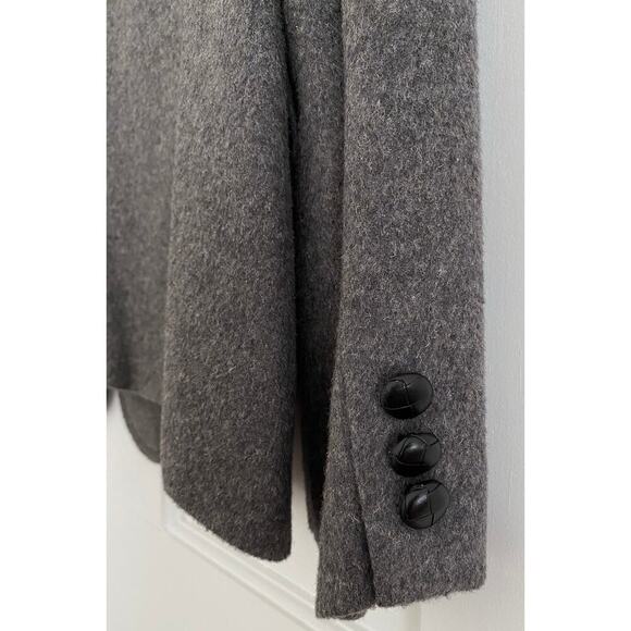 Woolrich Women’s Camel Hair Gray Blazer Button Sport Jacket Vintage Size 16 - Picture 7 of 10